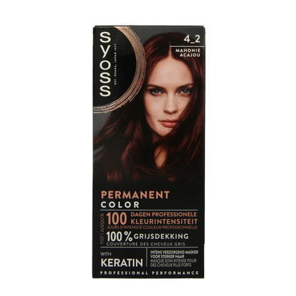 Syoss Color baseline 4-2 mahogany brown 1 Set
