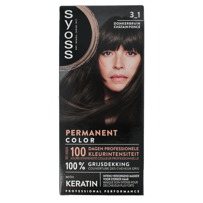 Syoss Color baseline 3-1 dark brown 1 Set