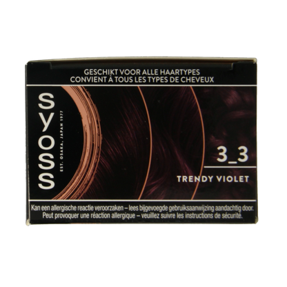 Syoss Colors baseline 3-3 dark violet 1 Set