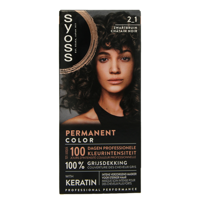 Syoss Color baseline 2-1 zwart bruin 1 Set