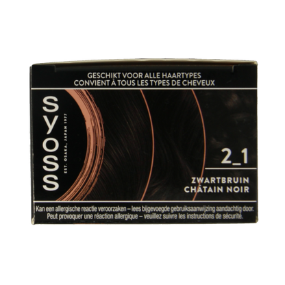 Syoss Color baseline 2-1 zwart bruin 1 Set