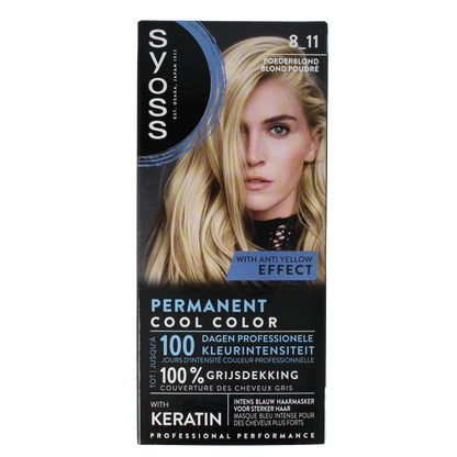 Syoss Permanent cool color 8-11 poederblond 1 Set