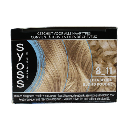 Syoss Permanent cool color 8-11 poederblond 1 Set