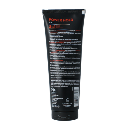 Syoss Men power hold gel extra sterk 250.00 Milliliter