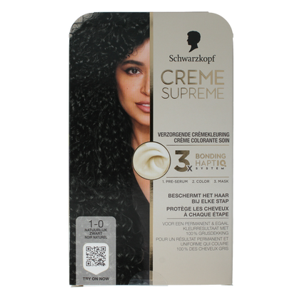 Schwarzkopf Creme supreme 1-0 black 1 Stuks