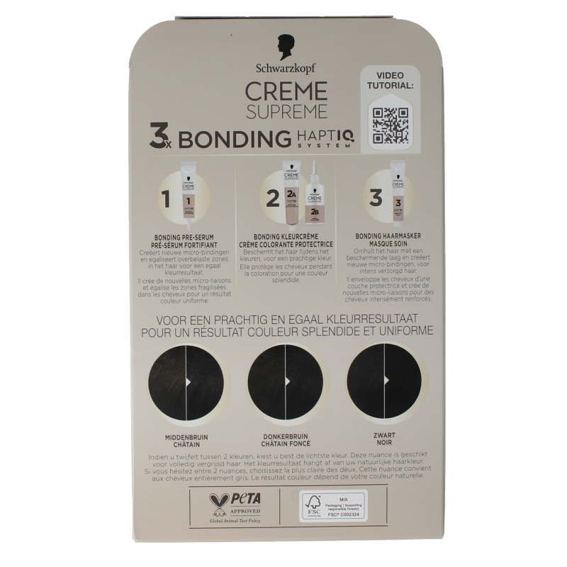 Schwarzkopf Creme supreme 1-0 black 1 Stuks