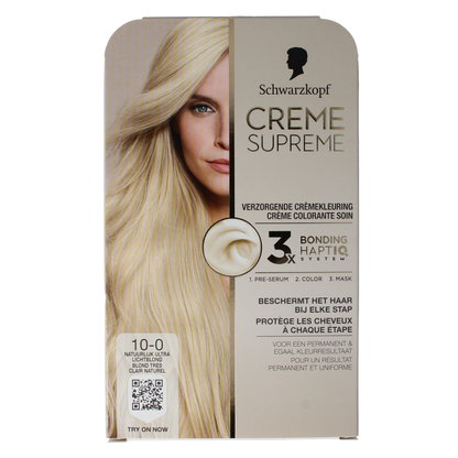 Schwarzkopf Creme supreme 10-0 licht blond 1 Stuks