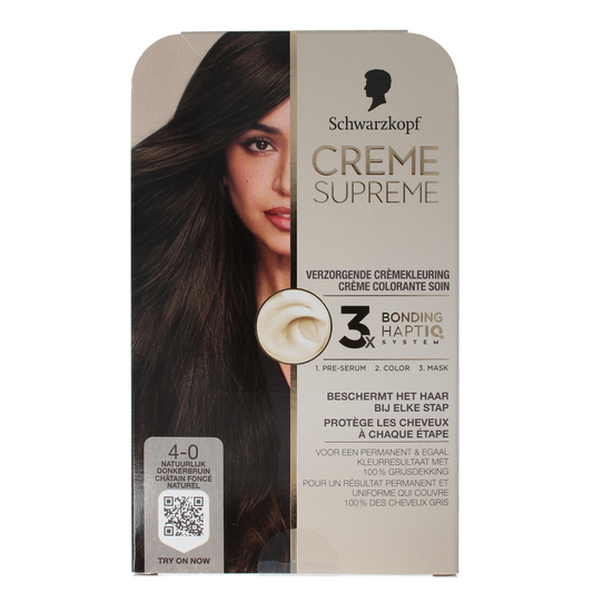 Schwarzkopf Creme supreme 4-0 donker bruin 1.00 Stuks