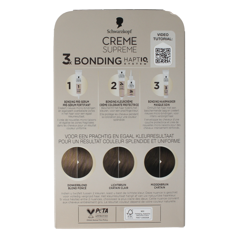 Schwarzkopf Creme supreme 6-16 licht bruin 1 Stuks