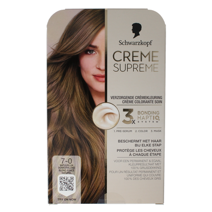Schwarzkopf Creme supreme 7-0 D blond 1.00 Stuks
