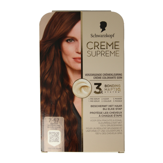 Schwarzkopf Creme supreme 7-57 donker blond 1 Stuks