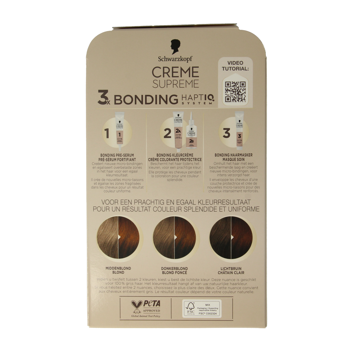 Schwarzkopf Creme supreme 7-57 donker blond 1.00 Stuks