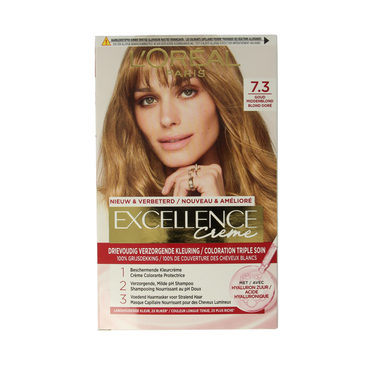 Excellence Excellence creme 7.3 goudblond 1.00 Set