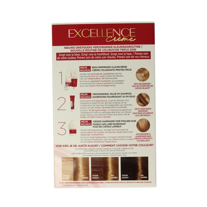 Excellence Excellence creme 7.3 goudblond 1.00 Set