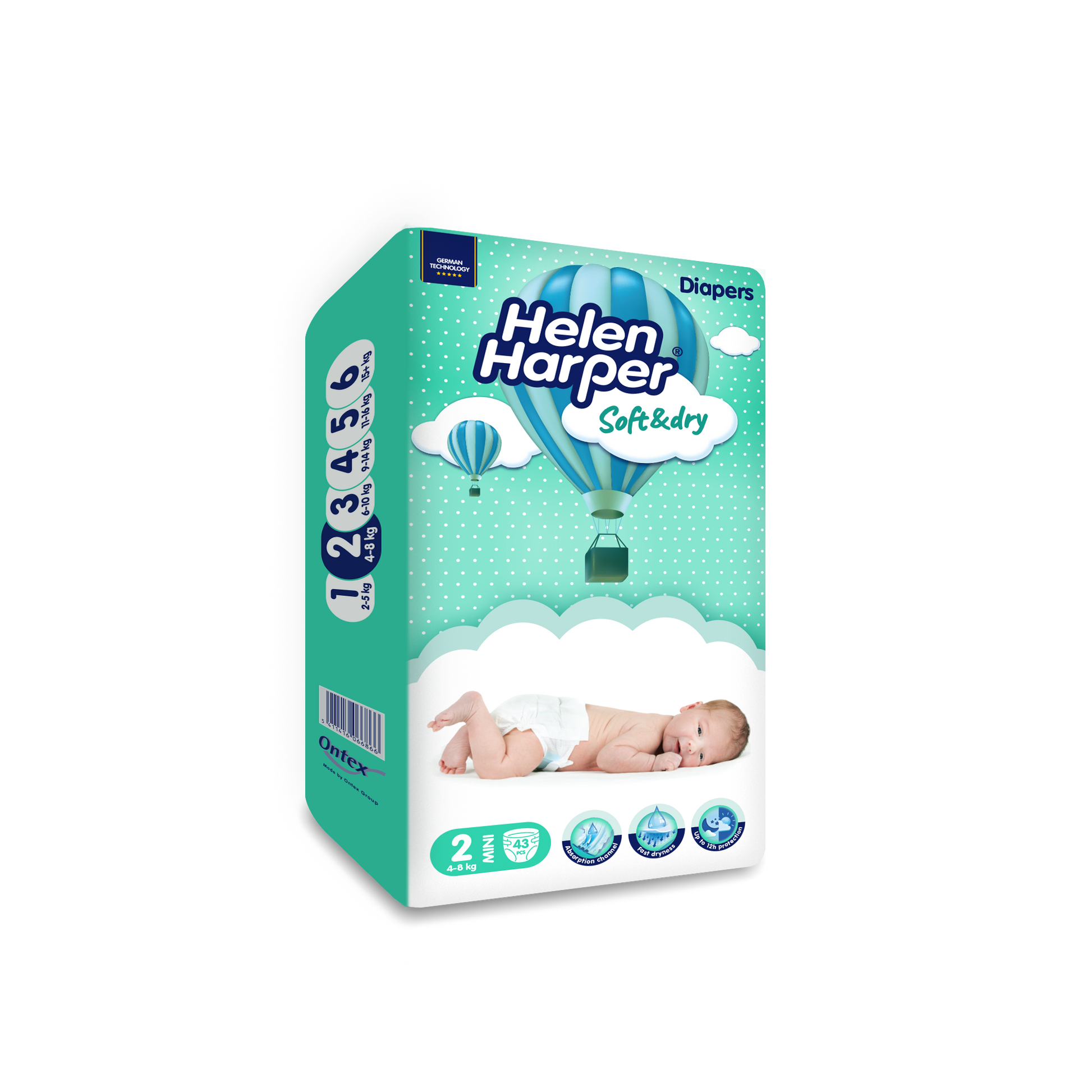 Helen Harper Babyluiers mini 43 Stuks