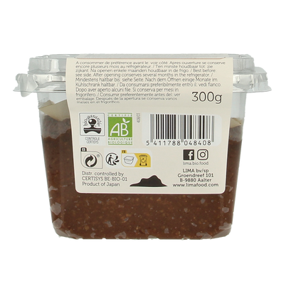 Lima Brown rice miso ongepasteuriseerd bio 300.00 Gram