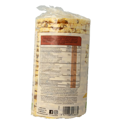 Lima Maiswafels met lijnzaad bio 130 Gram