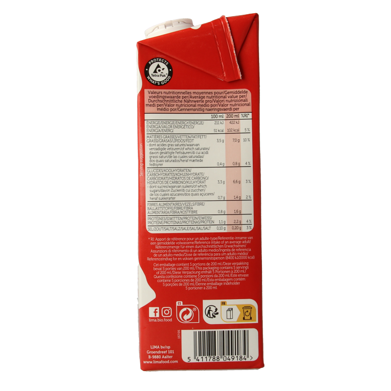 Lima Whole entier drink bio 1000 Milliliter