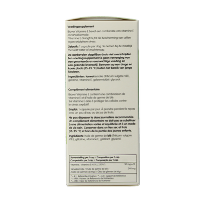 Biover Vitamine E natural 45IE 100 Capsules