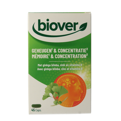 Biover Geheugen & concentratie 45 Capsules