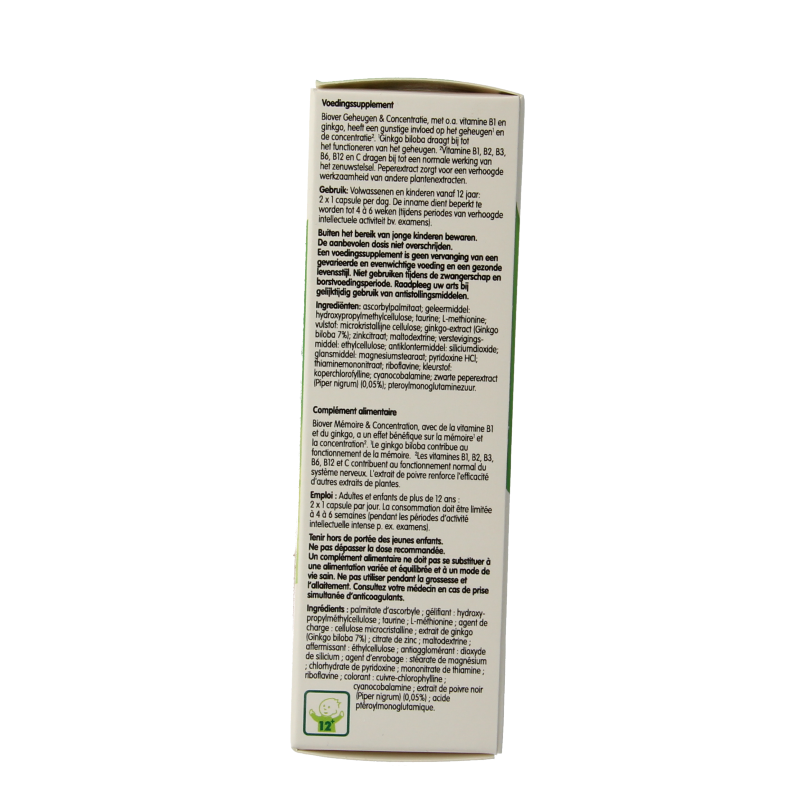 Biover Geheugen & concentratie 45 Capsules