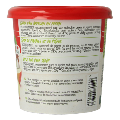 Damhert Puur fruit siroop appelen en peren  450 Gram
