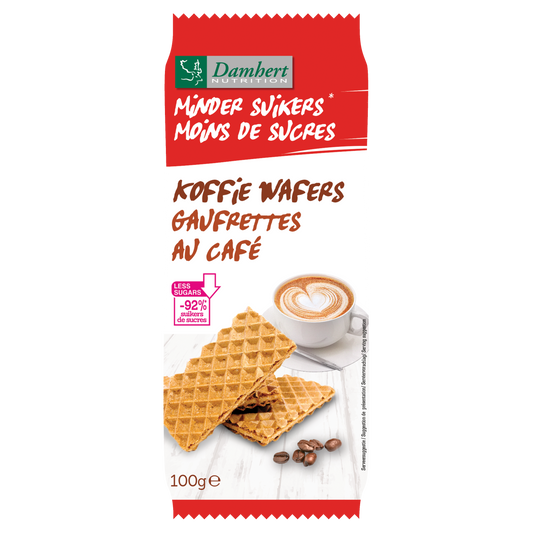 Damhert Koffiewafers low carb 100 Gram