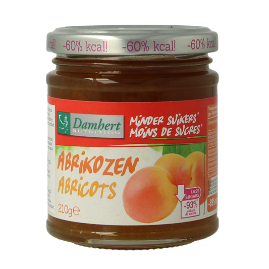 Damhert Confituur abrikoos low carb 210 Gram