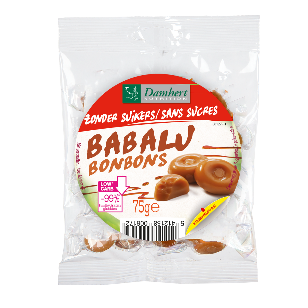 Damhert Babalu butterbonbons 75 Gram