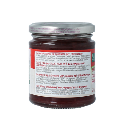 Damhert Confituur aardbei/framboos low carb 210.00 Gram