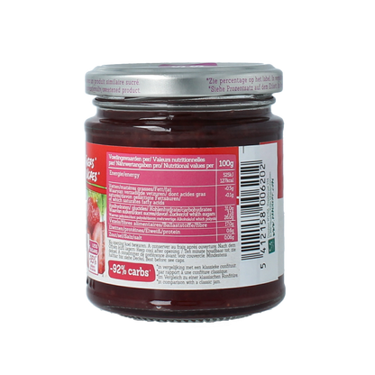 Damhert Confituur aardbei/framboos low carb 210.00 Gram