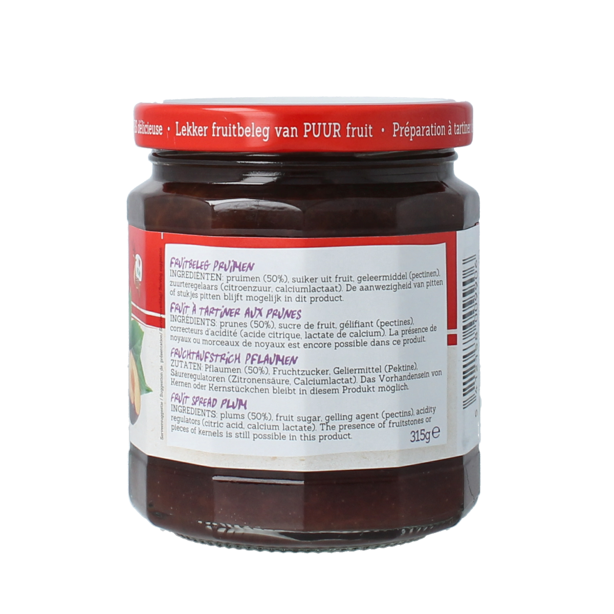 Damhert Puur fruit confituur pruimen 315.00 Gram