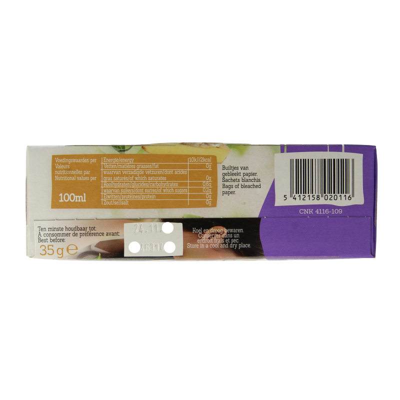 Damhert Tea time gember limoenthee bio 20 Zakjes
