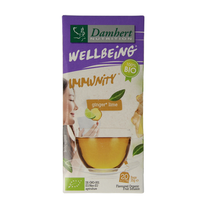 Damhert Tea time gember limoenthee bio 20 Zakjes