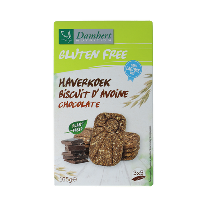 Damhert Haverkoekjes chocolade glutenvrij 165.00 Gram