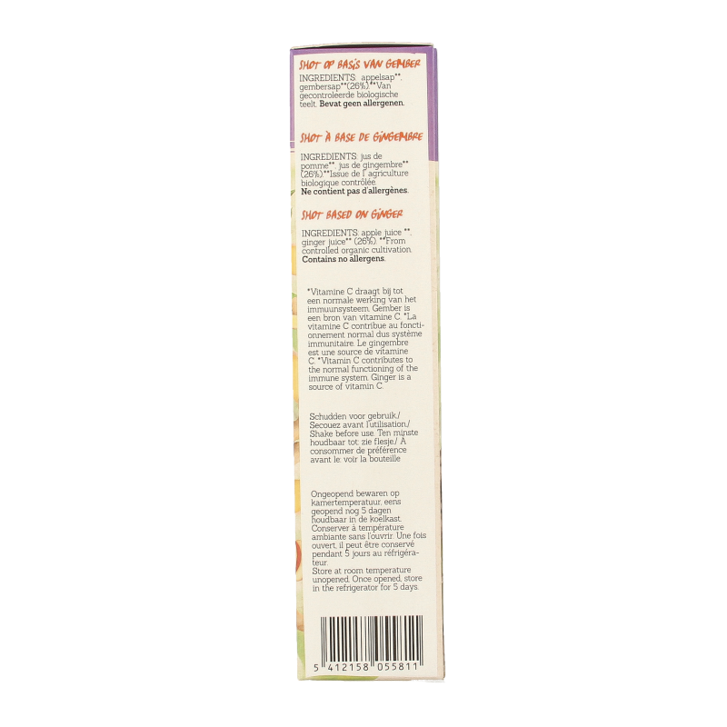 Damhert Energy shot gember duo 150 Gram