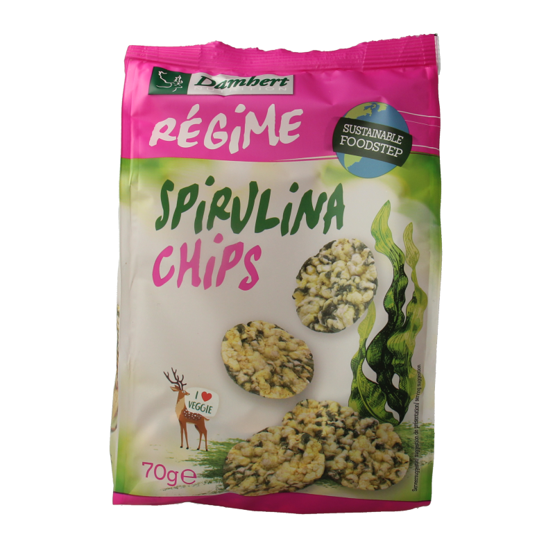 Damhert Spirulina chips 70 Gram
