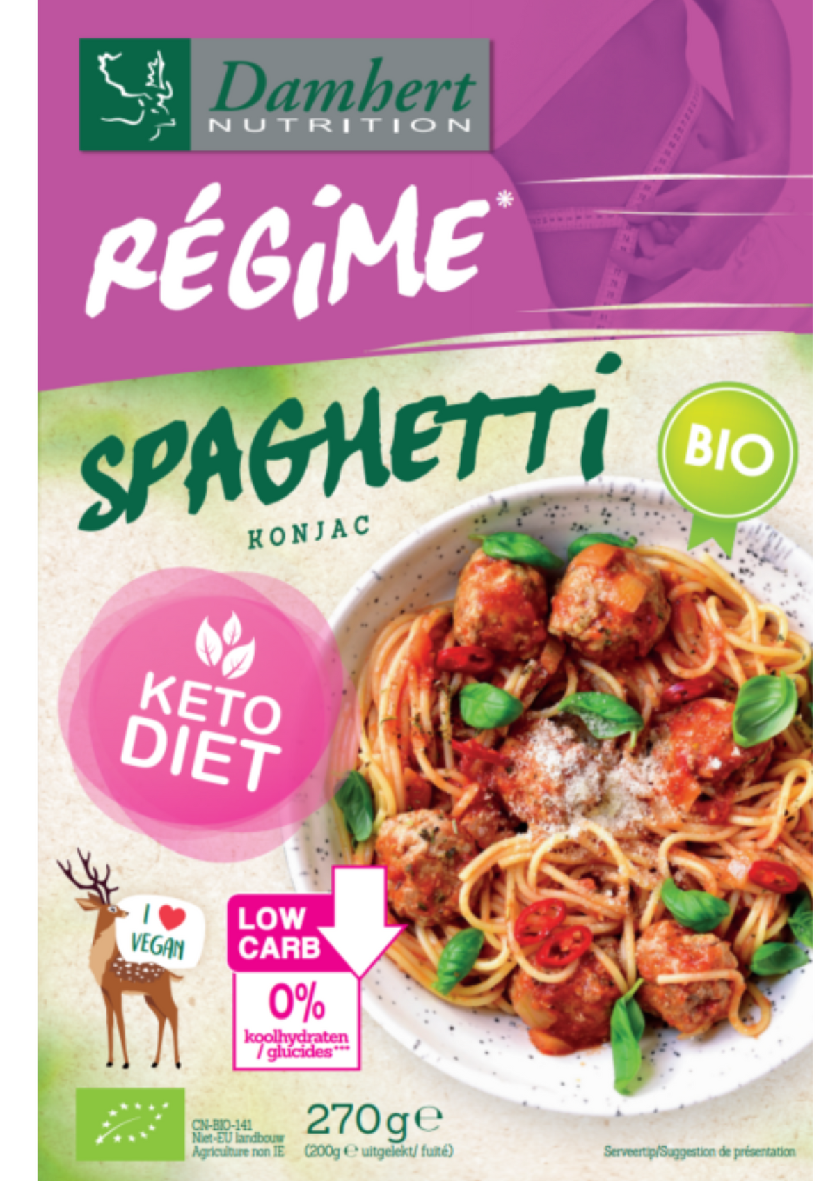 Damhert Regime spaghetti bio 270.00 Gram