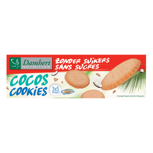 Damhert Cocos cookies zonder suikers 90 Gram