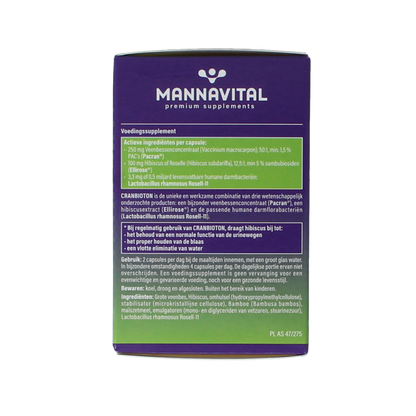 Mannavital Cranbioton 60 Capsules