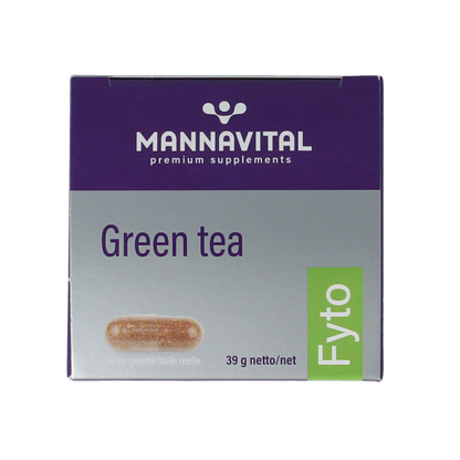 Mannavital Green tea platinum 60.00 Vegetarische capsules