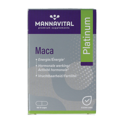 Mannavital Maca platinum 60.00 Vegetarische capsules