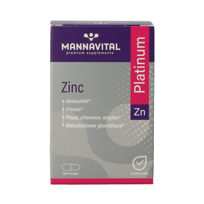Mannavital Zink platinum 60 Vegetarische capsules