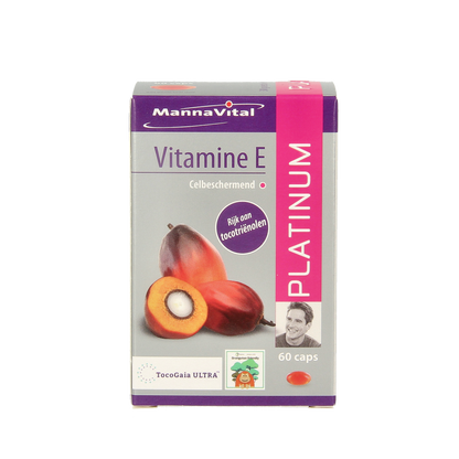 Mannavital Vitamine E platinum 60.00 Vegetarische capsules