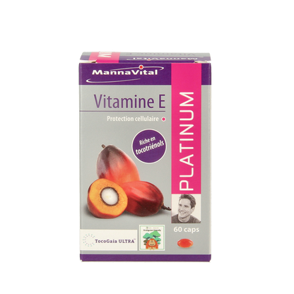 Mannavital Vitamine E platinum 60.00 Vegetarische capsules