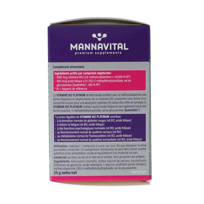 Mannavital Vitamine B12 platinum 60.00 Tabletten