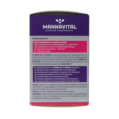 Mannavital Vitamine B12 platinum 60.00 Tabletten