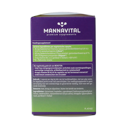 Mannavital Menoton 30 Vegetarische capsules