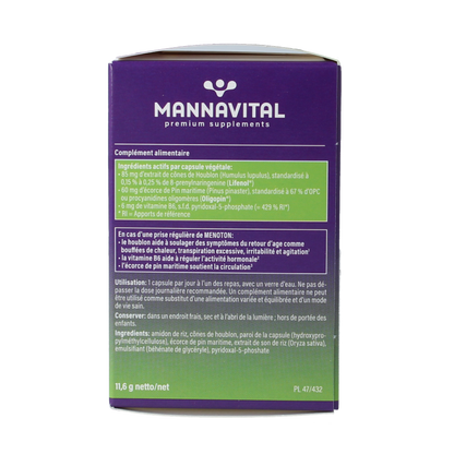 Mannavital Menoton 30 Vegetarische capsules