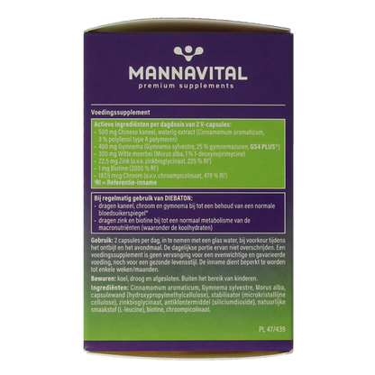 Mannavital Diebaton 60 Vegetarische capsules